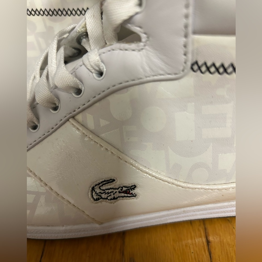 Lacoste White Women’s High-Top Sneakers - Picture 2 of 7